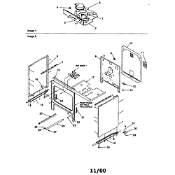 ARTC7522CC Electric Range Cabinet Parts diagram