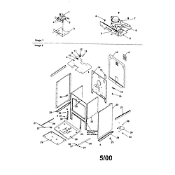 ARTS6650E Slide-In Range Cabinet Parts diagram