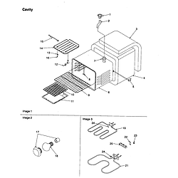 ARTS6650LL Slide-In Range Cavity Parts diagram