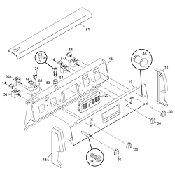 CFEF372BC1 Electric Range Backguard Parts diagram