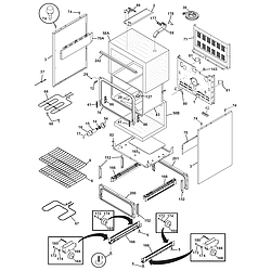 CFEF372CS2 Electric Range Body Parts diagram