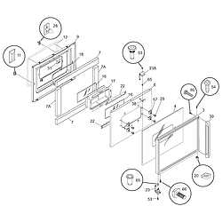 CGEB27S7CS1 Electric Walloven Door Parts diagram