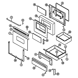 CHE9000BCE Range Door/drawer (che9000bcb ser. pre. 12) (che9000bcb) Parts diagram