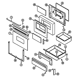 CHE9000BCE Range Door/drawer (che9000bce) (che9000bce) Parts diagram