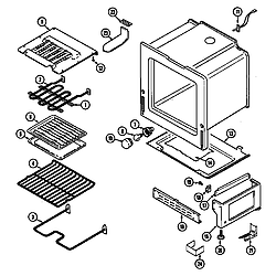 CHE9000BCE Range Oven/base Parts diagram