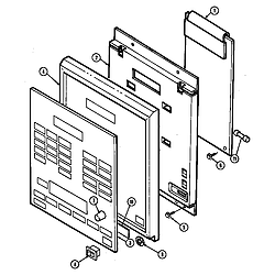 CM47JW14T Microwave Control panel Parts diagram