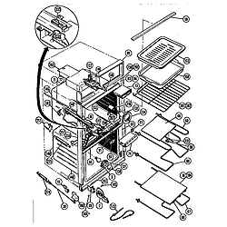 CMT21 Combination Oven Body and accessory Parts diagram