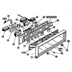 CMT21 Combination Oven Control panel Parts diagram