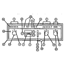 CMT21 Combination Oven Control Parts diagram