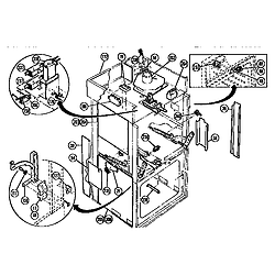 CMT21 Combination Oven Switches and additional Parts diagram