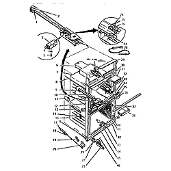 CMT231EC Convection Oven Body & accessory Parts diagram