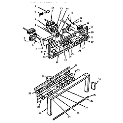 CMT231EC Convection Oven Control panel Parts diagram