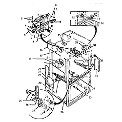 CMT231EC Convection Oven Switches & additional Parts diagram