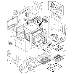 CPES389AC1 Range Body Parts diagram