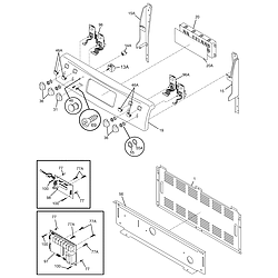 CPLEF398CCB Electric Range Backguard Parts diagram