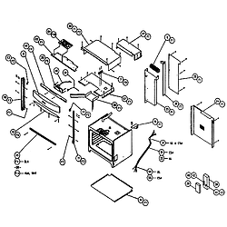 CPS127 Oven Cabinet Parts diagram