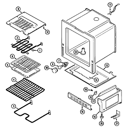 CRE9400ACL Range Oven/base Parts diagram