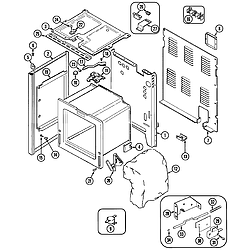 CRE9600 Range Body Parts diagram