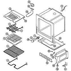 CRE9600 Range Oven/base Parts diagram