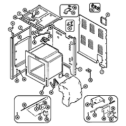 CRE9600ACL Range Body Parts diagram