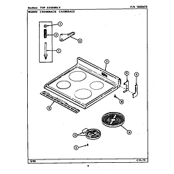 CRE9800ACB Range Top assembly (cre9800ac*) (cre9800acb) (cre9800ace) Parts diagram