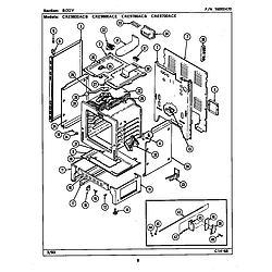 CRE9800ACE Range Body Parts diagram