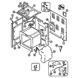 CRE9830CDE Electric Range Body Parts diagram