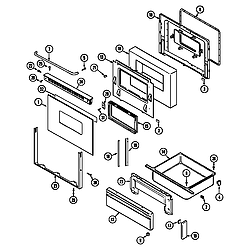 CRG9600 Range Door/drawer Parts diagram