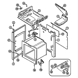 CRG9700AAW Range Body Parts diagram