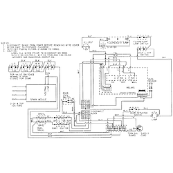 CRG9700CAE Range Wiring information Parts diagram