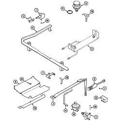 CRG9700CAM Range Gas controls Parts diagram