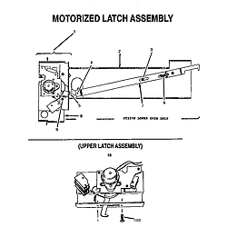 CT227N Electric Wall Oven Latch assembly Parts diagram