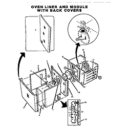 CT227N Electric Wall Oven Oven liner Parts diagram