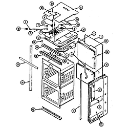 CWE5500BCE Range Body (cwe5500) (cwe5500bcb) (cwe5500bce) Parts diagram