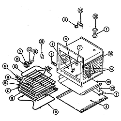 CWE5500BCE Range Oven (cwe4700) (cwe4700bcb) (cwe4700bce) Parts diagram