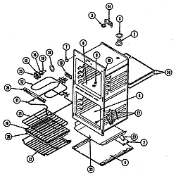 CWE5500BCE Range Oven (cwe5500) (cwe5500bcb) (cwe5500bce) Parts diagram
