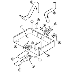 CWE7800ACE Range Internal controls Parts diagram