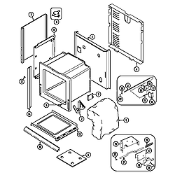 CWE9000 Range Body (cwe9000bcb) (cwe9000bce) (cwe9000bdb) (cwe9000bde) Parts diagram