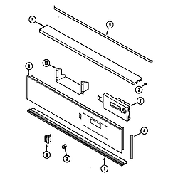 CWE9000 Range Control panel (cwe9000bcb) (cwe9000bce) (cwe9000bdb) (cwe9000bde) Parts diagram