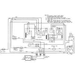 CWE9030BCB Range Wiring information Parts diagram