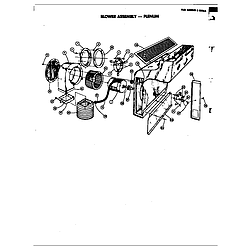 D120 Range Blower assembly (plenum) Parts diagram