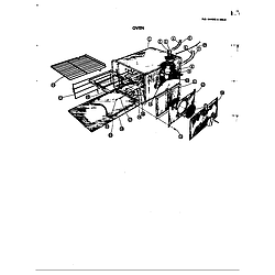 D120 Range Oven Parts diagram