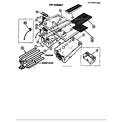 D120 Range Top assembly Parts diagram