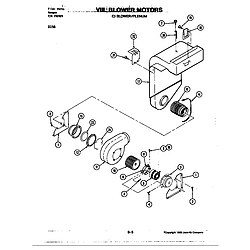 D156 Range Blower motor-blower/plenum (d156) Parts diagram