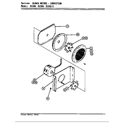 D156 Range Blower motor (convection d156b & d156w) (d156b) (d156w) Parts diagram