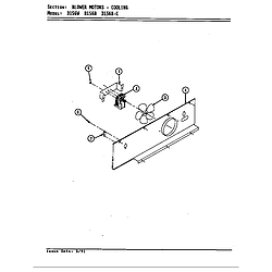 D156 Range Blower motor (cooling d156b & d156w) (d156b) (d156w) Parts diagram