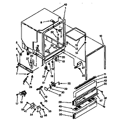 DU8950XY2 Dishwasher Tub assembly Parts diagram