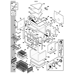 E30EW75DSS1 Wall Oven Body Parts diagram