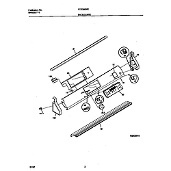 FCS388WECA Dual Fuel Range Backguard Parts diagram