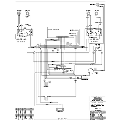 FEF352ASF Electric Range Wiring diagram Parts diagram